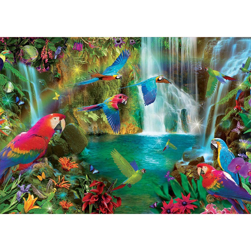 Puzzle Educa Loros Tropicales De 1000 Piezas Kubekings