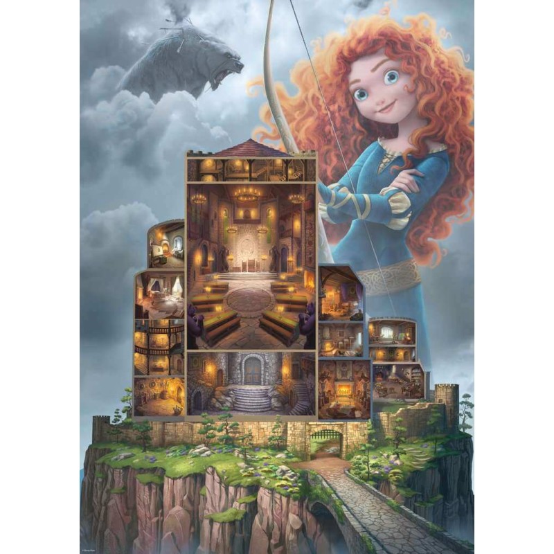 Puzzle Ravensburger Castillos Disney Merida 1000 Piezas Kubekings