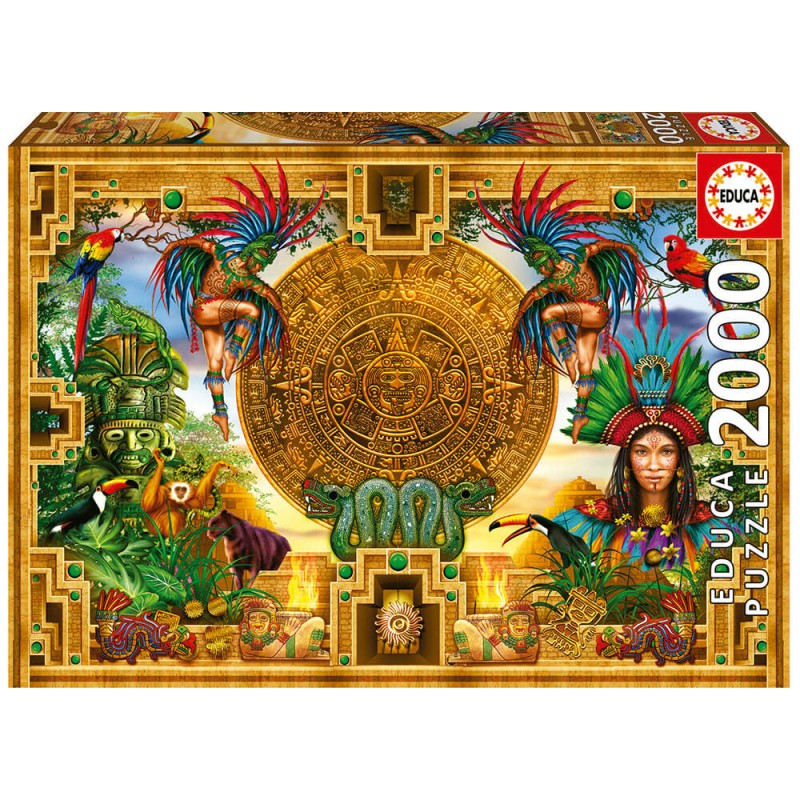 Puzzle Educa Montaje Azteca Maya De 2000 Piezas Kubekings