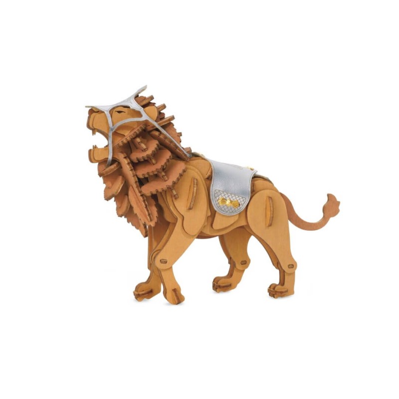 Warrior Lion Kit De Rompecabezas D Para Construir Kubekings