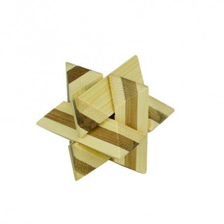 puzzle estrella madera