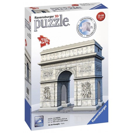 Puzzle Ravensburger 3D Arco del Triunfo de 216 piezas - Ravensburger