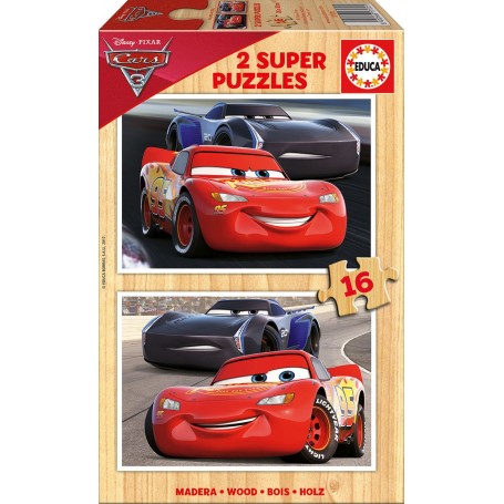 Puzzle Educa Cars 3 de 2 x 16 piezas - Puzzles Educa