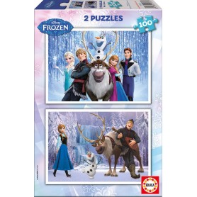 Puzzle Educa Frozen 2x100 Puzzle Educa Frozen 2x100 Puzzles Educa - 1