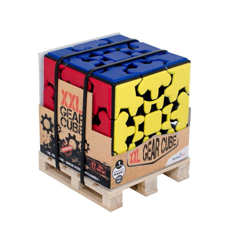 Gear Cube XXL by Mefferts- Novelty Gifts Brain Teasers 3x3 Speed Cube Twisty Puzzle 