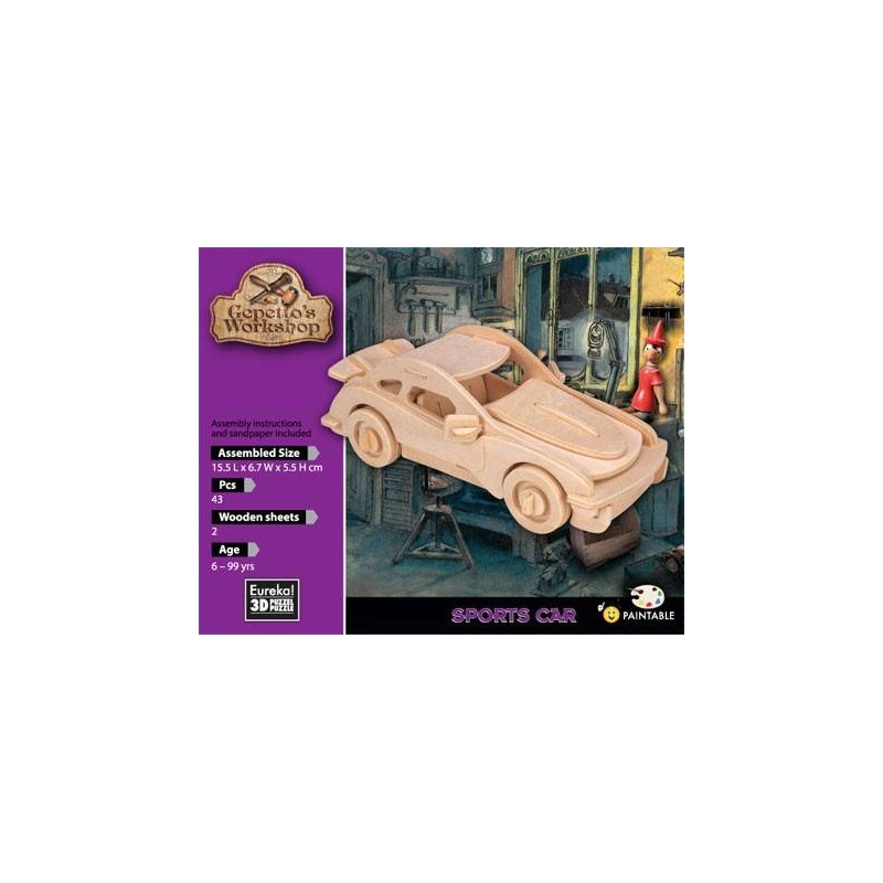 Comprar Gepetto's Coche deportivo Puzzle 3D Online