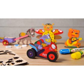 UgearsModels - Motociclista Puzzle 3D UgearsModels - Motociclista Puzzle 3D - Ugears Models