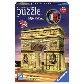 Puzzle 3D Ravensburger Arco del Triunfo Night Edition de 216 piezas Puzzle 3D Ravensburger Arco del Triunfo Night Edition de 216 piezas - Ravensburger