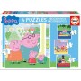 Puzzle Educa Peppa Pig Progresivo 6 + 9 + 12 + 16 Piezas - Puzzles Educa