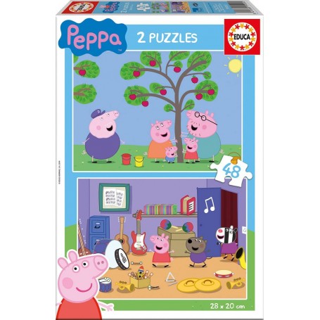 Puzzle Educa Peppa Pig 2 x 48 piezas - Puzzles Educa