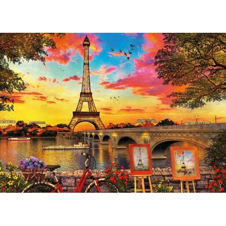 Puzzle Educa Puesta de sol en París de 3000 piezas - Puzzles Educa