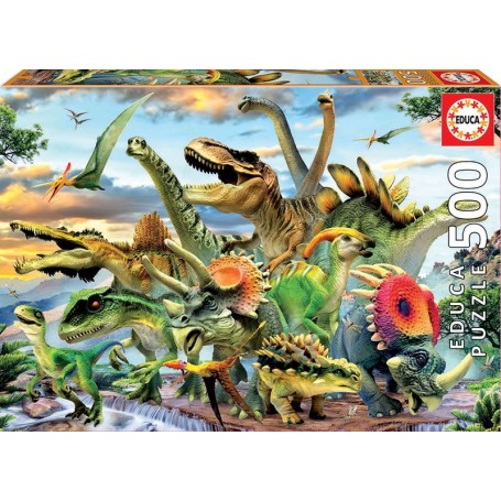 Puzzle Educa Dinosaurios de 500 piezas - Puzzles Educa