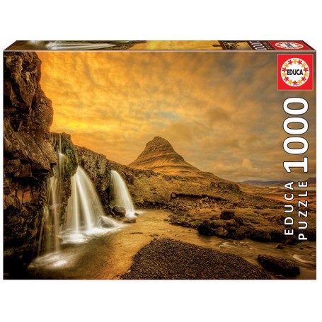 Puzzle Educa Cascada en Islandia de 1000 piezas - Puzzles Educa