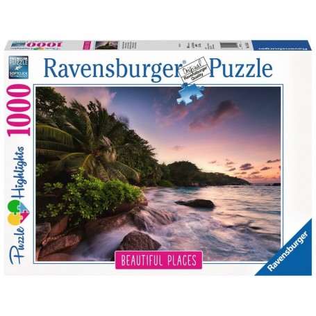 Puzzle Ravensburger Isla de Praslin en Seychelles de 1000 Piezas - Ravensburger
