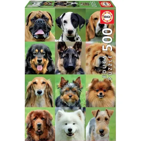 Puzzle Educa Collage de perros de 500 piezas - Puzzles Educa