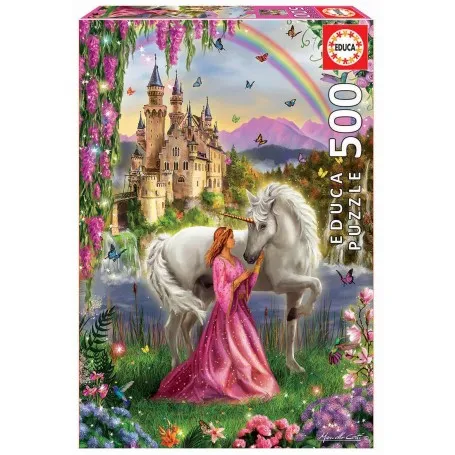 Puzzle Educa Hada y unicornio de 500 piezas - Puzzles Educa