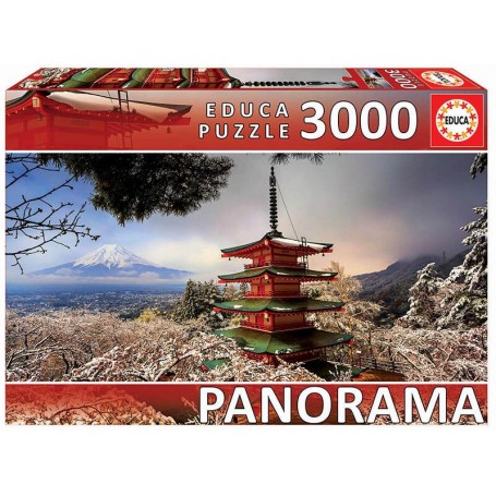 Puzzle Educa Monte Fuji Japón Panorama de 3000 Piezas - Puzzles Educa