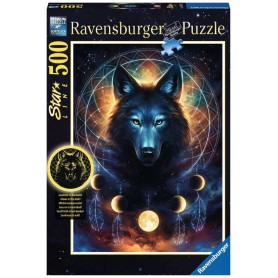 Puzzle Ravensburger Lobo Negro Fosforescente de 500 Piezas Puzzle Ravensburger Lobo Negro Fosforescente de 500 Piezas Ravensburger - 1