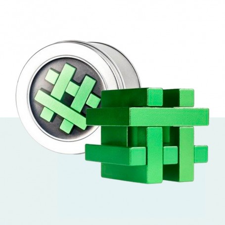 Hashtag Metal Puzzle (Verde) - Eureka! 3D Puzzle