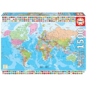 Puzzle Educa Mapamundi Político de 1500 Piezas Puzzle Educa Mapamundi Político de 1500 Piezas Puzzles Educa - 1