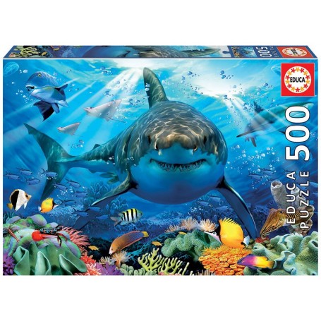 Puzzle Educa Gran Tiburón Blanco de 500 Piezas - Puzzles Educa