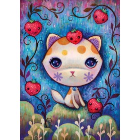 Puzzle Heye Soñando, Gatito fresa de 1000 Piezas Puzzle Heye Soñando, Gatito fresa de 1000 Piezas Heye - 1