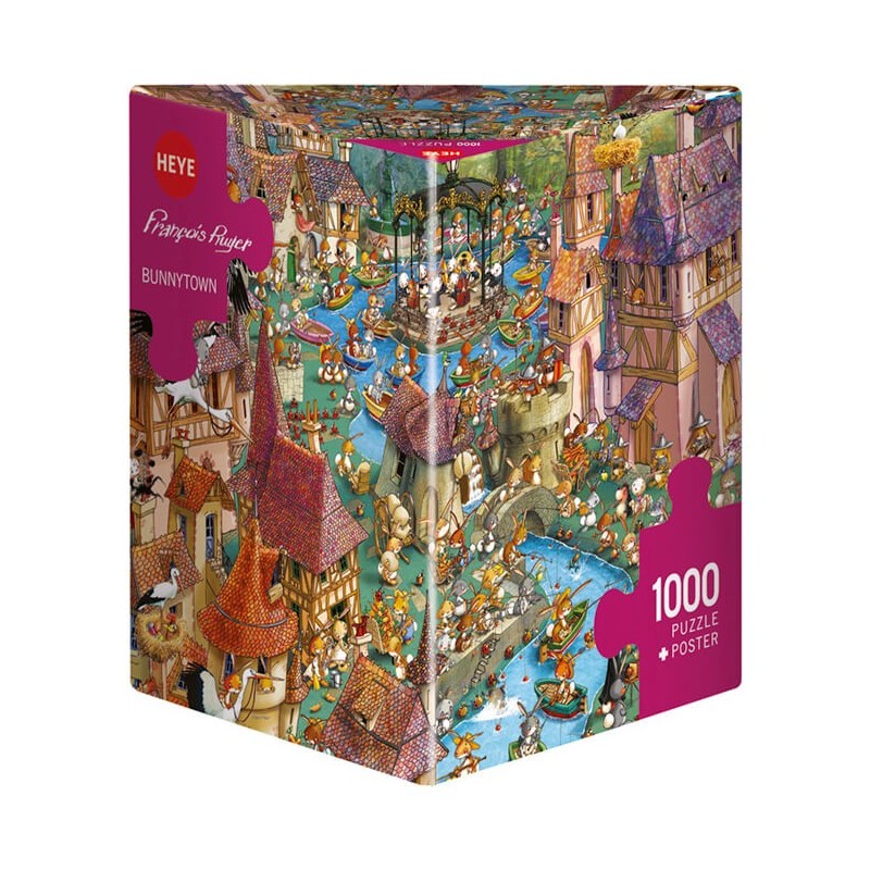 Heye Puzzle 1000 Pezzi "Paese Dei Conigli" - Gioia E Sfida Per Adulti E Ragazzi