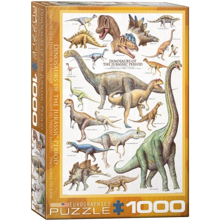 Puzzle Eurographics Dinosaurios del Jurásico de 1000 Piezas - Eurographics