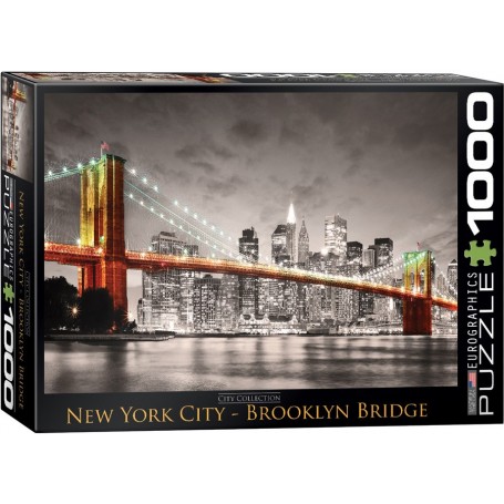 Puzzle Eurographics Puente de Brooklyn de Nueva York de 1000 Piezas - Eurographics
