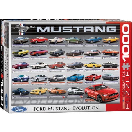 Puzzle Eurographics Ford Mustang Evolución de 1000 Piezas - Eurographics
