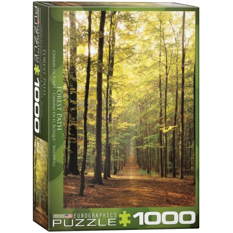 Puzzle Eurographics Camino de bosque PathForest de 1000 Piezas - Eurographics