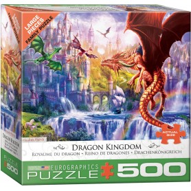 Puzzle Eurographics Dragon Kingdom de 500 Pièces Puzzle Eurographics Dragon Kingdom de 500 Pièces Eurographics - 1