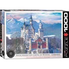 Puzzle Eurographics Castillo de Neuschwanstein en Invierno de 1000 Piezas Puzzle Eurographics Castillo de Neuschwanstein en Invierno de 1000 Piezas Eurographics - 1