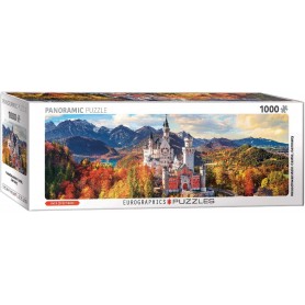 Puzzle Eurographics Panorama Neuschwanstein en Otoño de 1000 Piezas Puzzle Eurographics Panorama Neuschwanstein en Otoño de 1000 Piezas Eurographics - 1