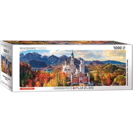 Puzzle Eurographics Panorama Neuschwanstein en Otoño de 1000 Piezas - Eurographics