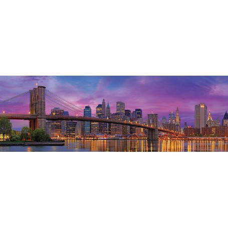 Puzzle Eurographics Panorama Puente de Brooklyn Nueva York de 1000 Piezas - Eurographics