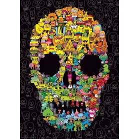 Puzzle Heye Calavera de Garabatos de 1000 Piezas Puzzle Heye Calavera de Garabatos de 1000 Piezas Heye - 1