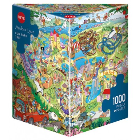 HUADADA Rompecabezas De 1000 Piezas Para Adultos Y Niños Desde 14 Años, Tamaño 70x50 Cm, Paisaje De Parque Colorido, Material De Cartón Gris De Alta Calidad, Cortes Precisos Y Conexión Sin Costuras, Regalo Creativo Para Navidad O Cumpleaños
