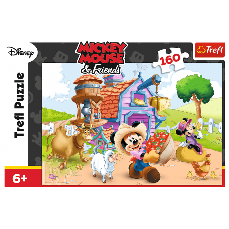 Puzzle Trefl Mickey Mouse el Granjero de 160 Piezas - Puzzles Trefl