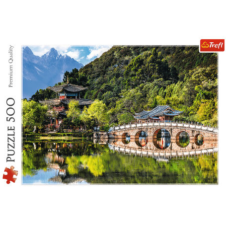 Puzzle Trefl El Estanque del Dragón Negro - Lijiang China de 500 - Puzzles Trefl