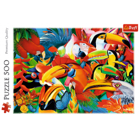 Puzzle Trefl Pájaros coloridos de 500 Puzzle Trefl Pájaros coloridos de 500 Puzzles Trefl - 1