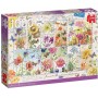 Puzzle Jumbo Colección de Sellos, Flores de Verano, 1000 Piezas - Jumbo