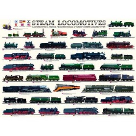 Puzzle Eurographics Las locomotoras de vapor de 1000 Piezas Puzzle Eurographics Las locomotoras de vapor de 1000 Piezas Eurographics - 1