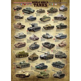 Puzzle Eurographics Los tanques de la Segunda Guerra Mundial de 1000 Piezas Puzzle Eurographics Los tanques de la Segunda Guerra Mundial de 1000 Piezas Eurographics - 1