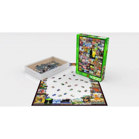 Puzzle Eurographics Viajar alrededor del mundo de 1000 Piezas Eurographics - 1