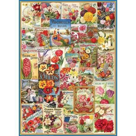 Puzzle Eurographics Catálogo de Semillas de Flores de 1000 Piezas - Eurographics