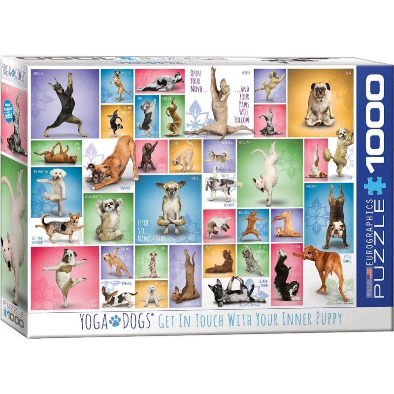 Puzzle Eurographics yoga Dogs de 1000 Piezas - kubekings.com