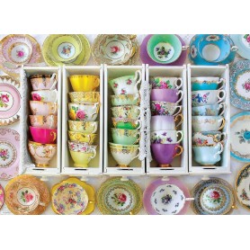 Puzzle Eurographics Caja de Tazas de Té, 1000 Piezas Puzzle Eurographics Caja de Tazas de Té, 1000 Piezas Eurographics - 1