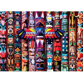 Puzzle Eurographics Totems de Canadá de 1000 piezas Puzzle Eurographics Totems de Canadá de 1000 piezas Eurographics - 1
