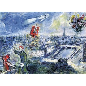 Puzzle Eurographics Vue de paris de 1000 Piezas Puzzle Eurographics Vue de paris de 1000 Piezas Eurographics - 1